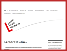 Tablet Screenshot of lernort-studio.de